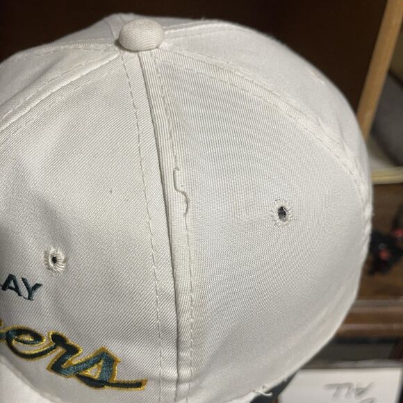 Vintage Green Bay Packers Sport Specialties Script Snapback Hat Cap White RARE - Picture 12 of 16